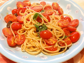 プチ贅沢ミニトマトパスタ